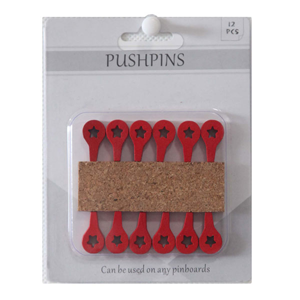 Location Wood Push Pins