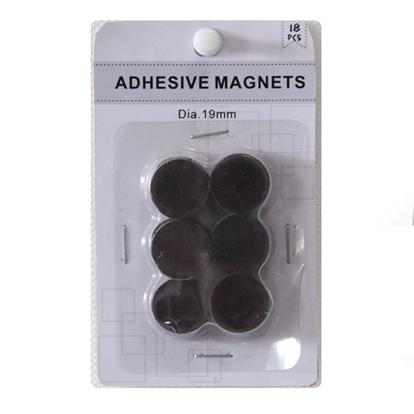 Flexible Round Magnets with Adhesive Backing.