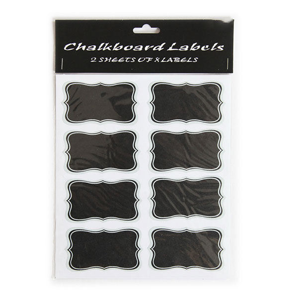 Chalkboard Stickers, Pack 16