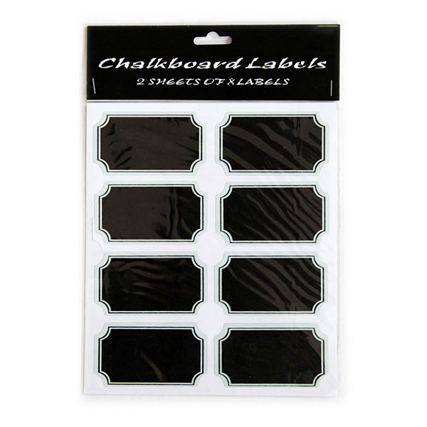 Chalkboard Stickers, Pack 16