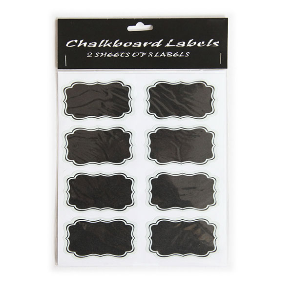 Chalkboard Stickers, Pack 16