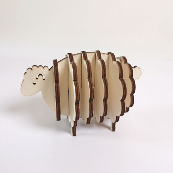 3D Wooden Puzzle for DIY Craft Kits