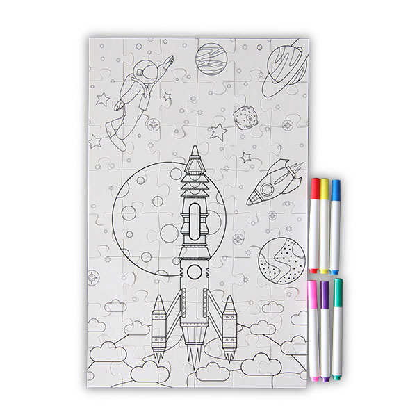 Space Coloring Jigsaw