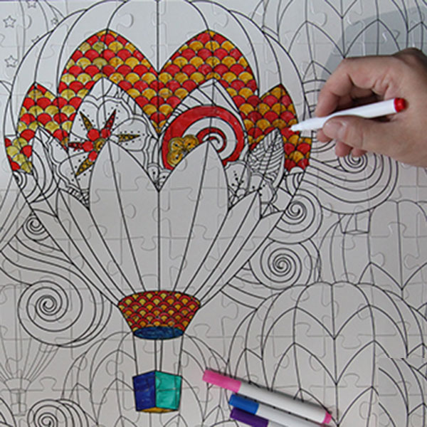 Balloon Coloring Puzzle
