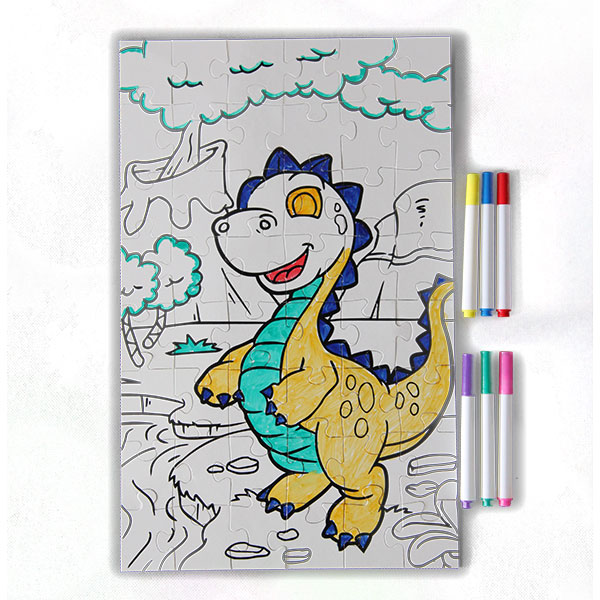 Dinosaurs Coloring Puzzle