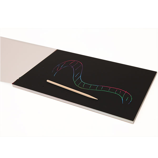 Rainbow Scratch Paper Art