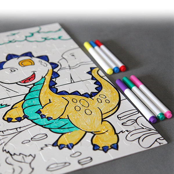 Dinosaurs Coloring Puzzle