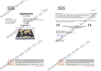 Scratching paper poster: CE Certificate of compliance