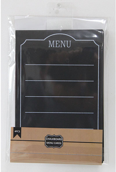 CHALKBOARD PAPER TABLE CARD