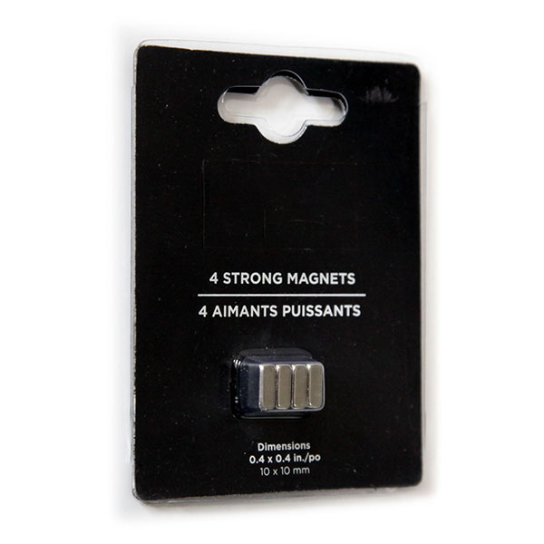 Super Strong Square Neodymium Magnets (packed 4)