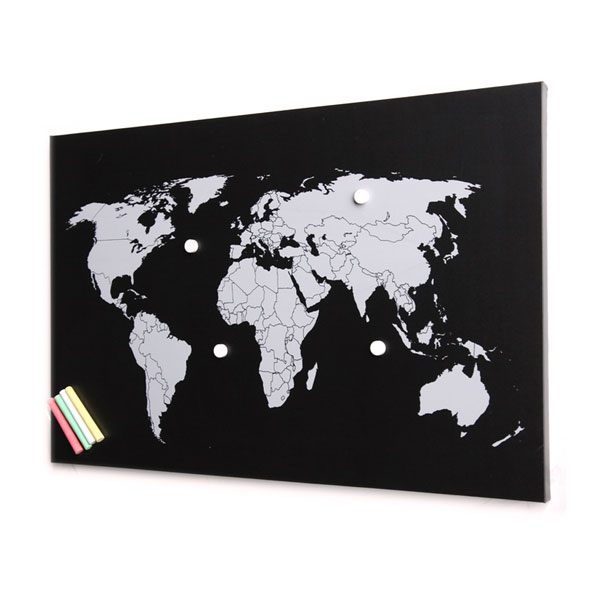 Decorative magnetic board World map 