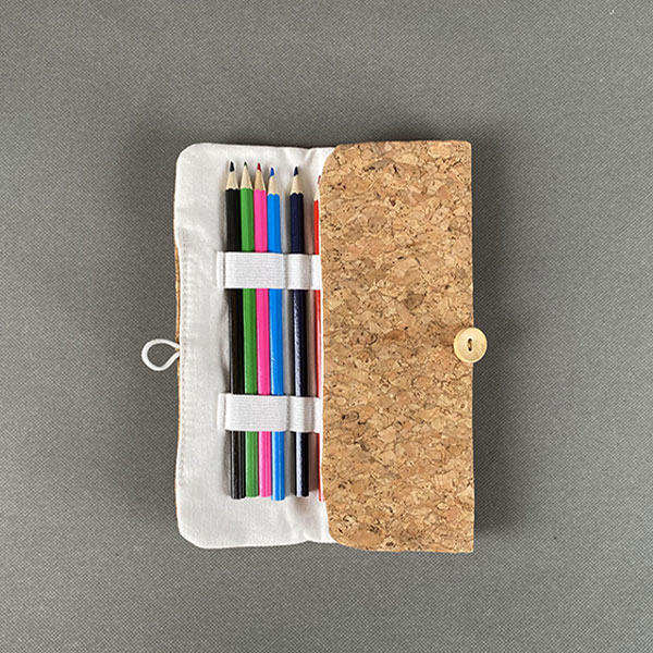 Cork Pencil Wrap Case