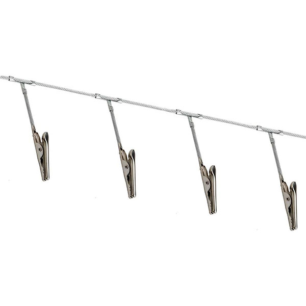 Steel Wall Hanging Photo Display with Clips