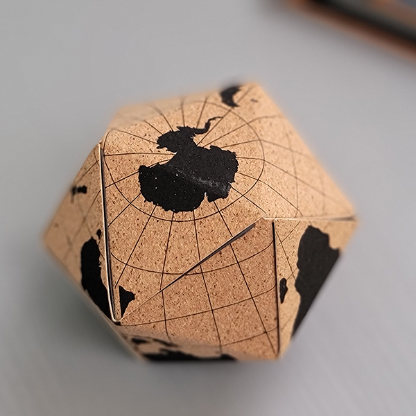 Mini Cork Foldable Globe