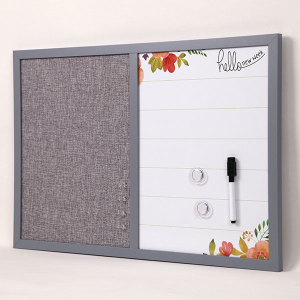 Dry Erase Board Felt Pin Board Combo