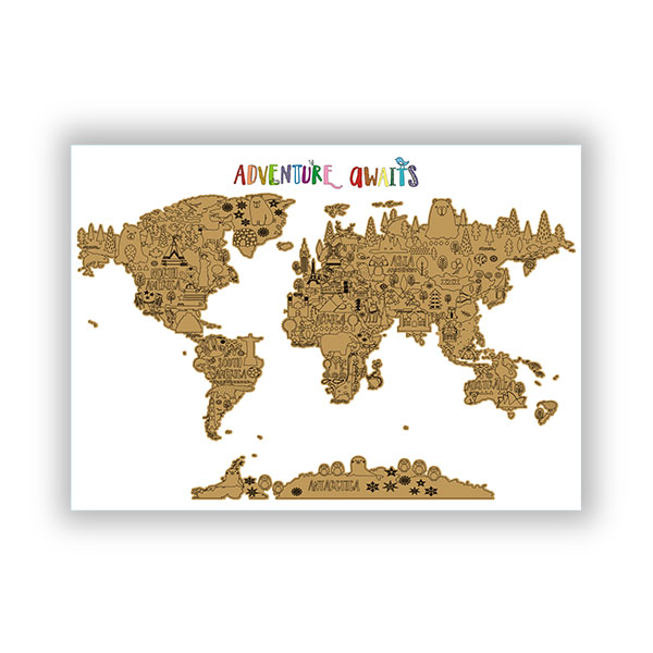 Scratch Off Adventure World Map