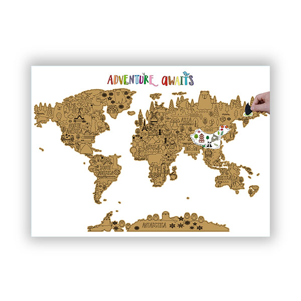 Scratch Off Adventure World Map