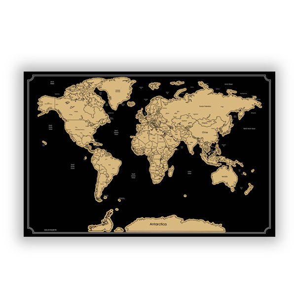 Scratch Off Map Poster Small