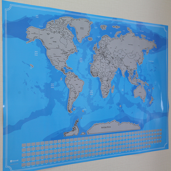 World Map Scratch Off Poster