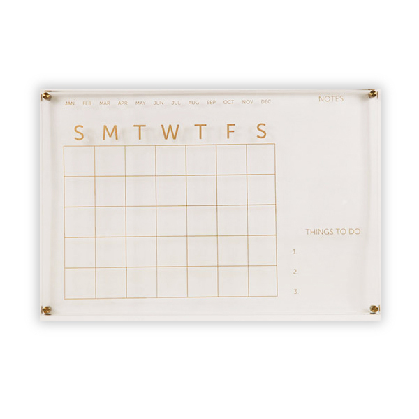 Wall Calendar Acrylic Dry Erase Board