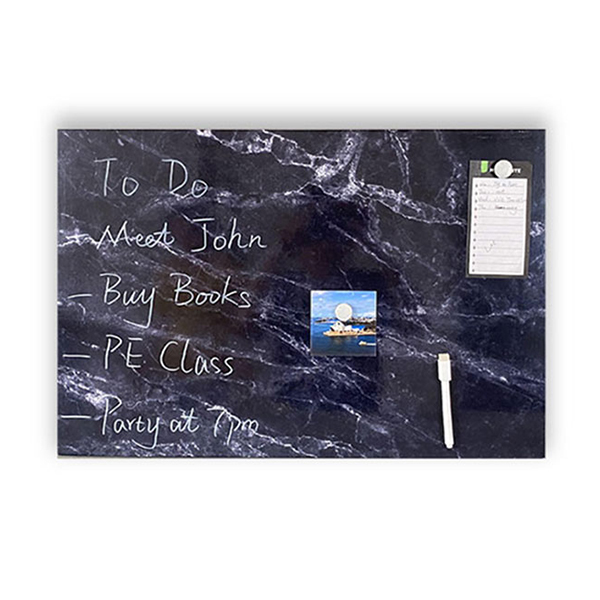 Black Marble Magnetic Dry Erase Board