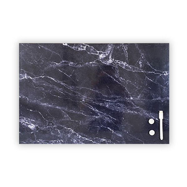 Black Marble Magnetic Dry Erase Board