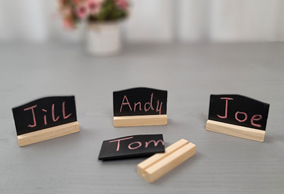 Wooden Chalkboard Table Sign