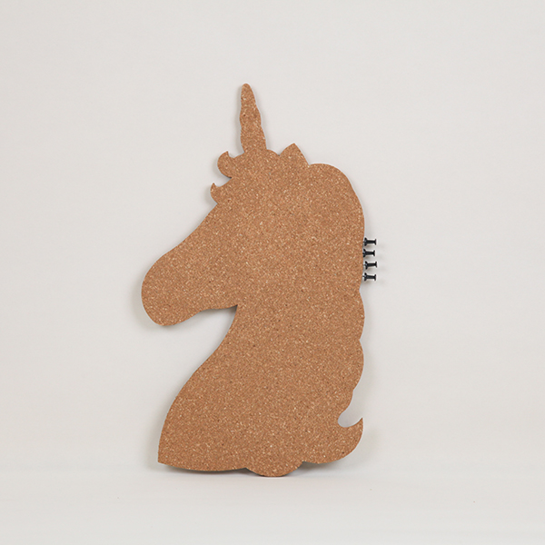 Unicorn Shaped Cork Board