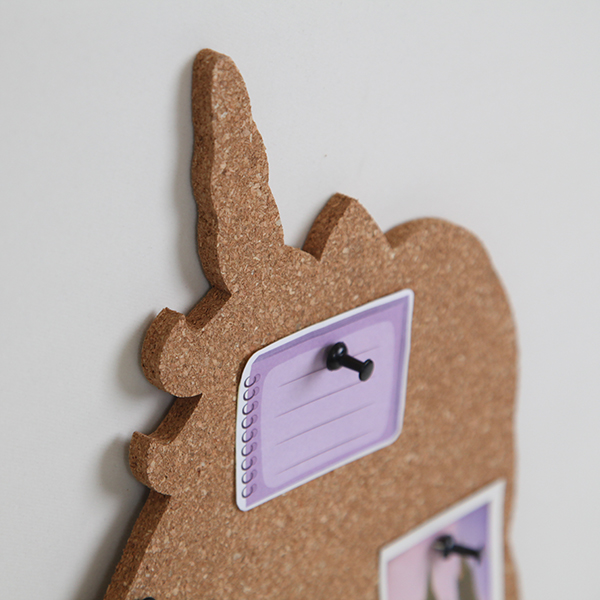 Unicorn Shaped Cork Board