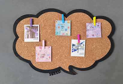 <strong>Talking Bubble Shaped Cork Boards</strong>