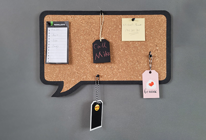 Talking Bubble Shaped Cork Board