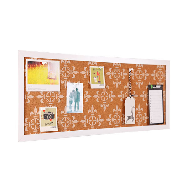 Framed Cork Notice Board with Printing