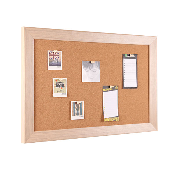Decorative Framed Cork Bulletin Board