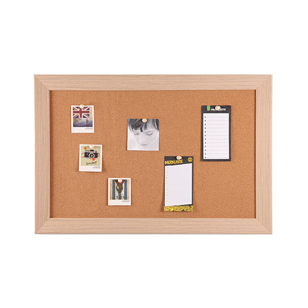 Decorative Framed Cork Bulletin Board