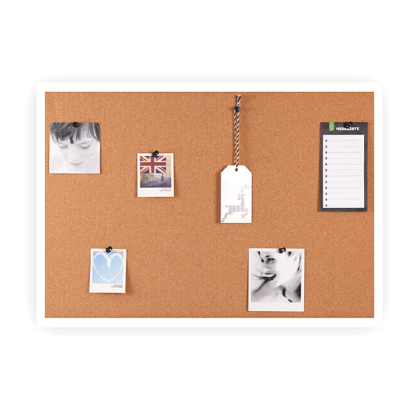 White Frame Cork Board