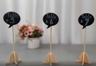 Chalk Table Sign With Holder