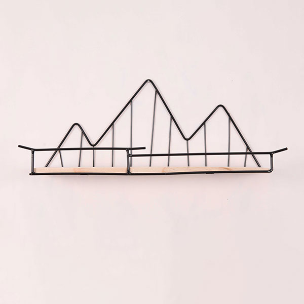 Mountain Shaped Wood Wall Mounted Shel