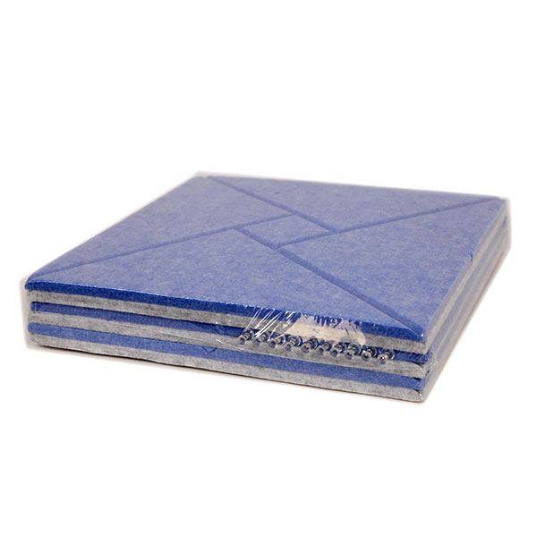 6 Pack Square Felt Pin Board Tiles