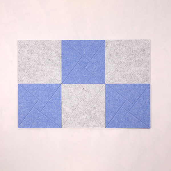 6 Pack Square Felt Pin Board Tiles