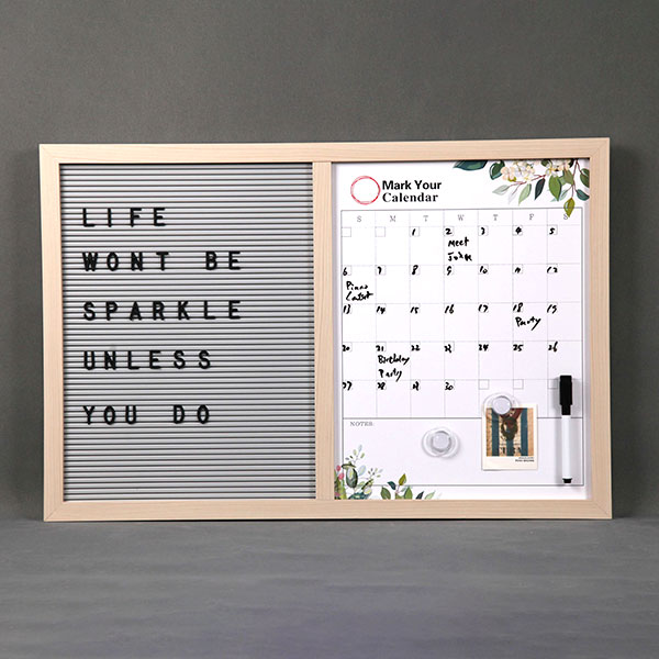 Natural Style Monthly Planner Letter Board Combo