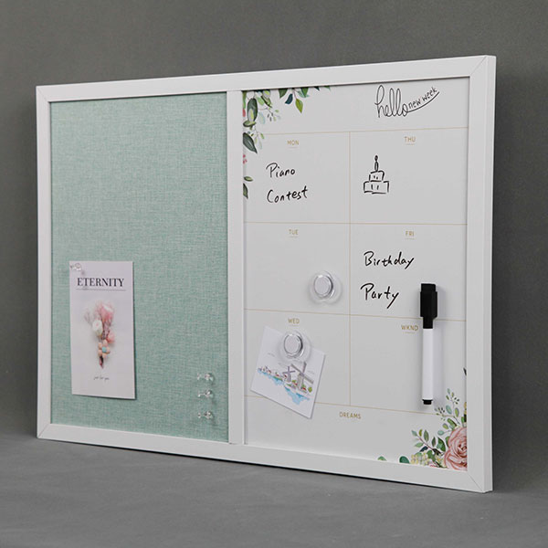 Framed Weekly Planner Felt Pin Board Combo