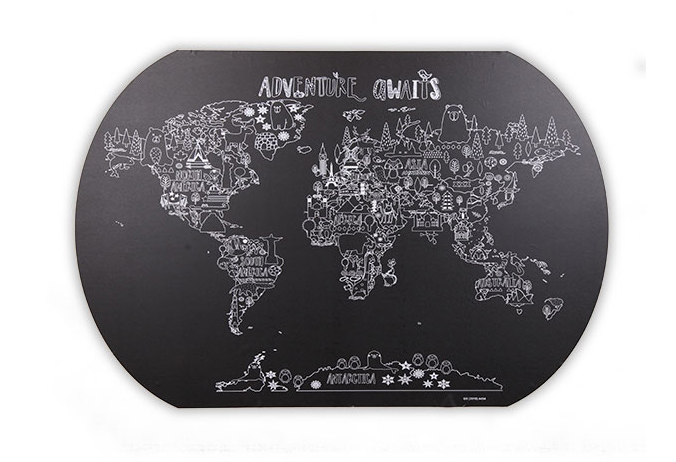 <strong>Coloring World Map Adventure Chalkboard Vinyl</strong>