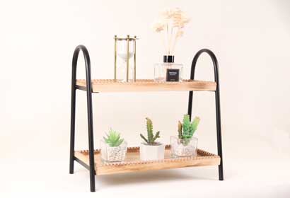 <strong>Vintage Wooden Countertop Shelf</strong>