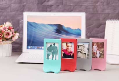 Multi Functional Color Double Sided Desktop Photo Holder