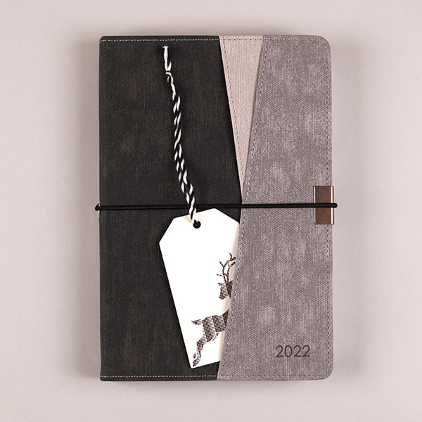 Lined Fabric Hardcover Notebook