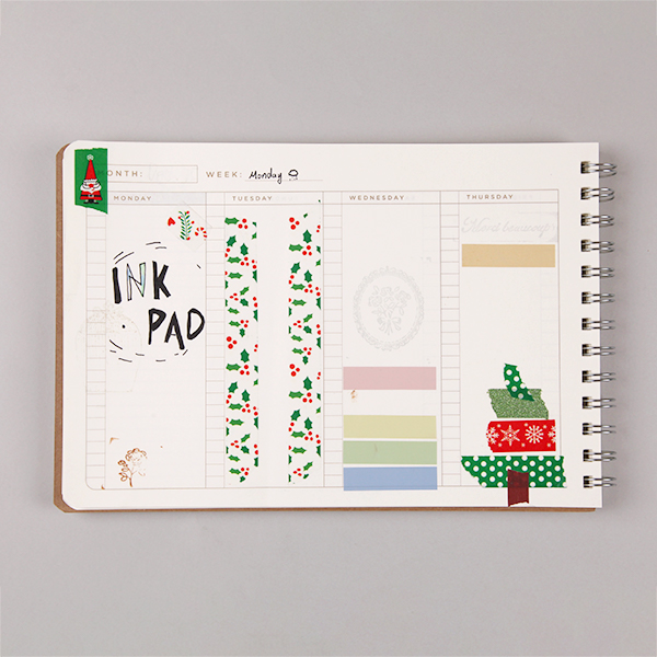 Undated Weekly Planner Notebook