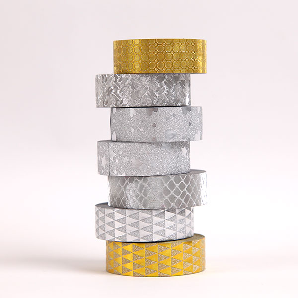 Gold Silver Glitter Tape 