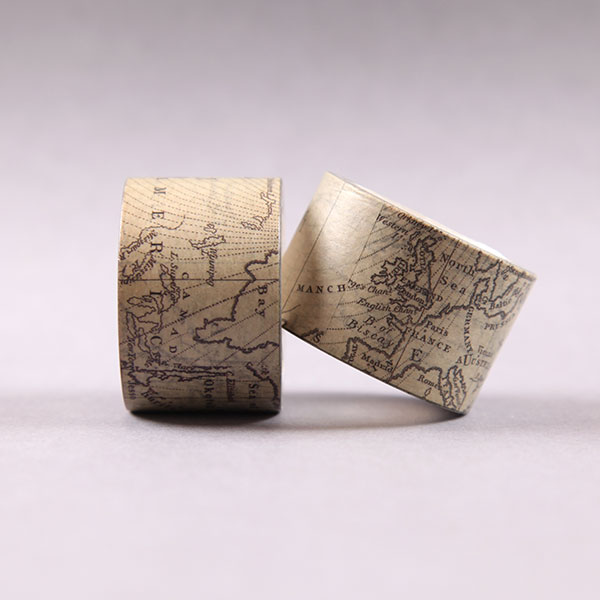 Vintage Map Washi Tape