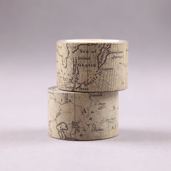 Vintage Map Washi Tape