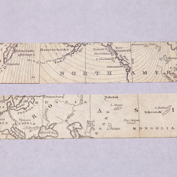 Vintage Map Washi Tape